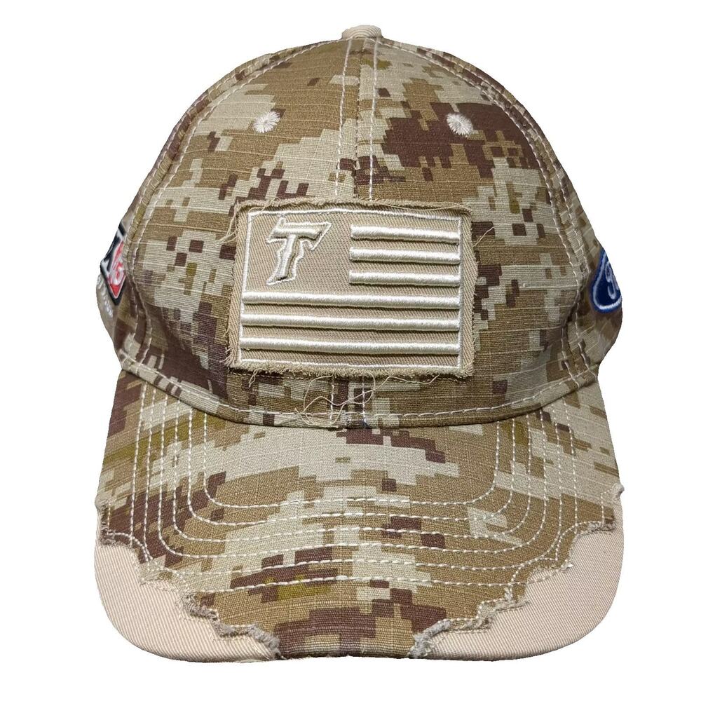 Melonwear Baseball Cap Beige Brown Digital Camo Ford Fox 43 Hat OS Slideback